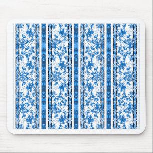 Mousepad Impressão floral listrado do Chinoiserie