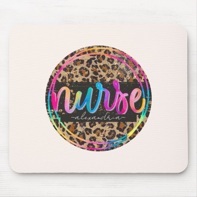 Mousepad Impressão Leopard Enfermeira (Frente)