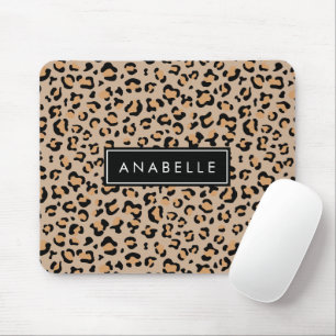Mousepad Impressão Leopardo, Manchas, Leopardo Marrom, Seu
