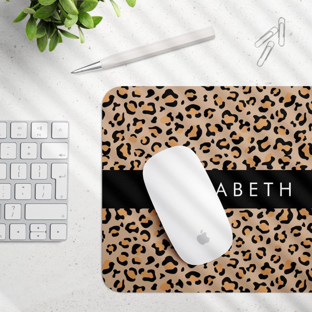 Mousepad Impressão Leopardo, Manchas, Leopardo Marrom, Seu  (Criador carregado)