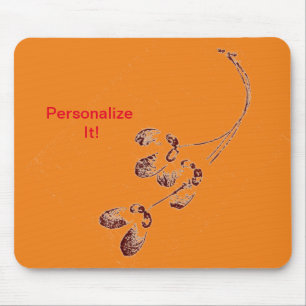 Mousepad Impressão natural de folha direta de alivio