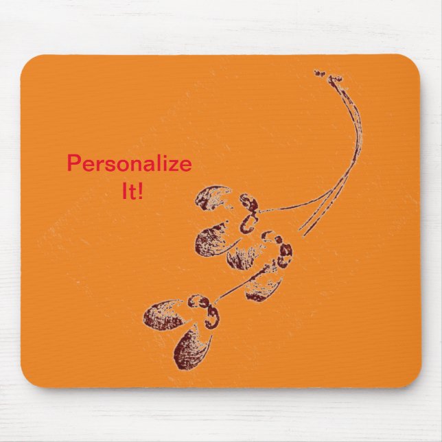 Mousepad Impressão natural de folha direta de alivio (Frente)