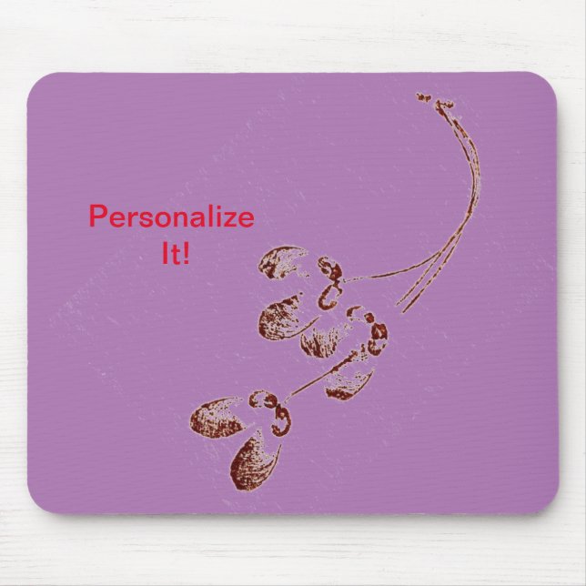 Mousepad Impressão natural de folha direta de alivio (Frente)