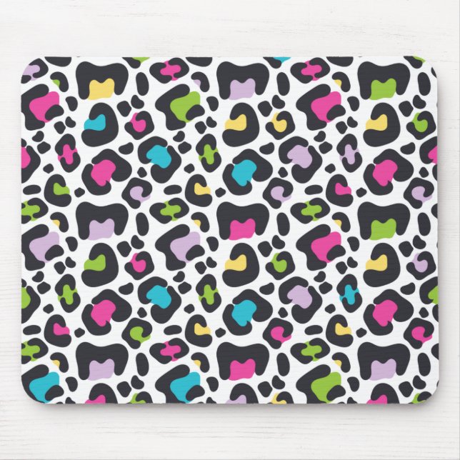 Mousepad Impressão Neon Leopard (Frente)