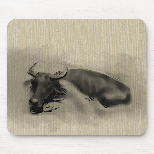 Mousepad Impressão Original de Búfalo Ox Ano Zodiodato (Frente)
