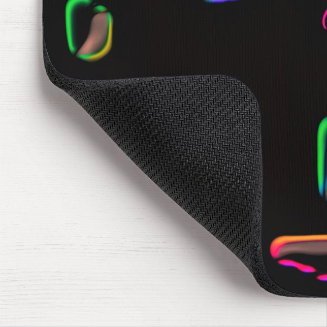 Mousepad impressão/padrão estranho multicolorido (Canto)