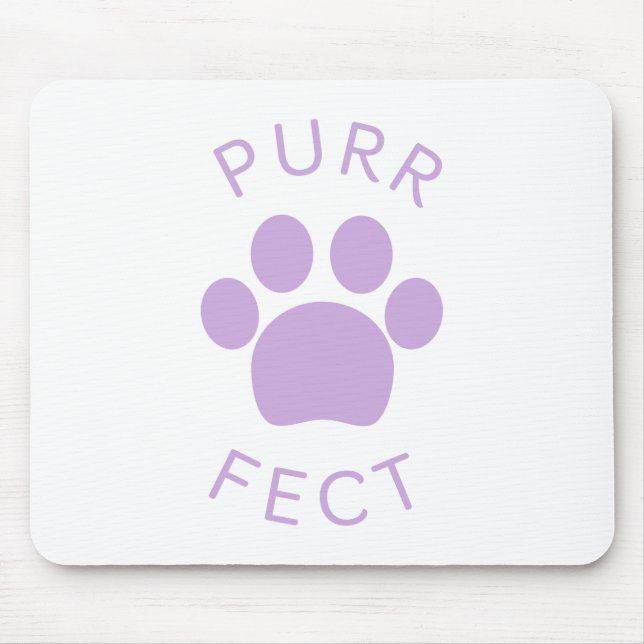 Mousepad Impressão Roxo Puro Roxo de Gato Perfeito (Frente)