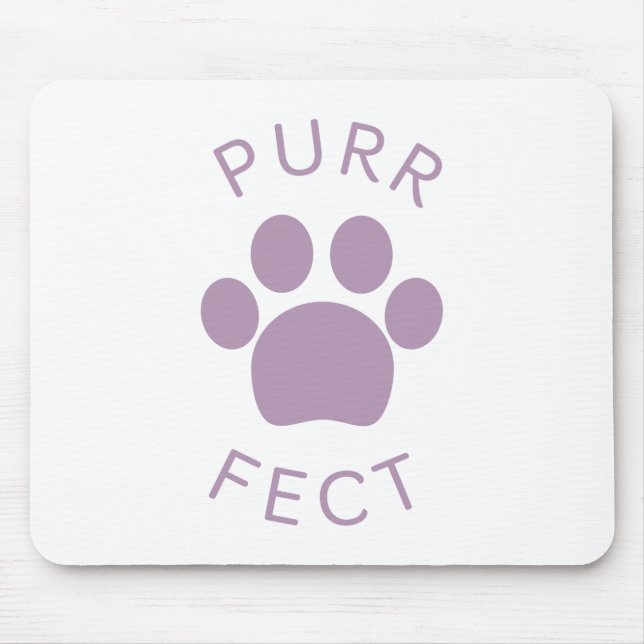 Mousepad Impressão Roxo Roxo de Cat Perfect (Frente)