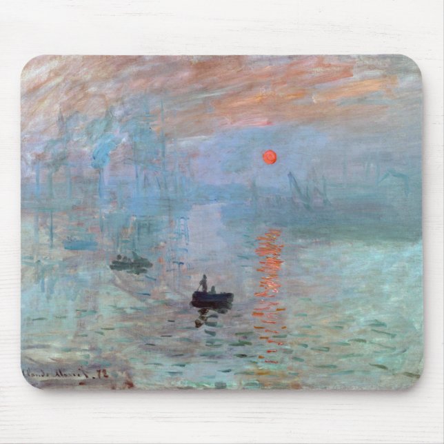 Mousepad Impressão, Sunrise, Claude Monet, 1872 (Frente)