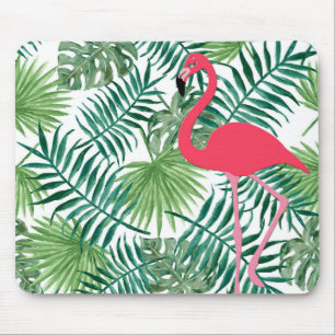 Mousepad Impressão tropical da folha da Aquarela