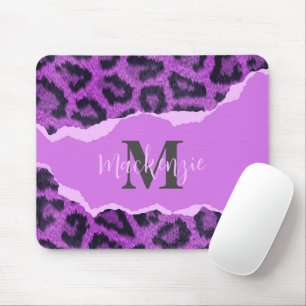 Mousepad Impressão Violet Leopard