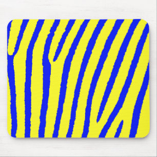Mousepad Impressão Zebra (Amarelo e Azul)