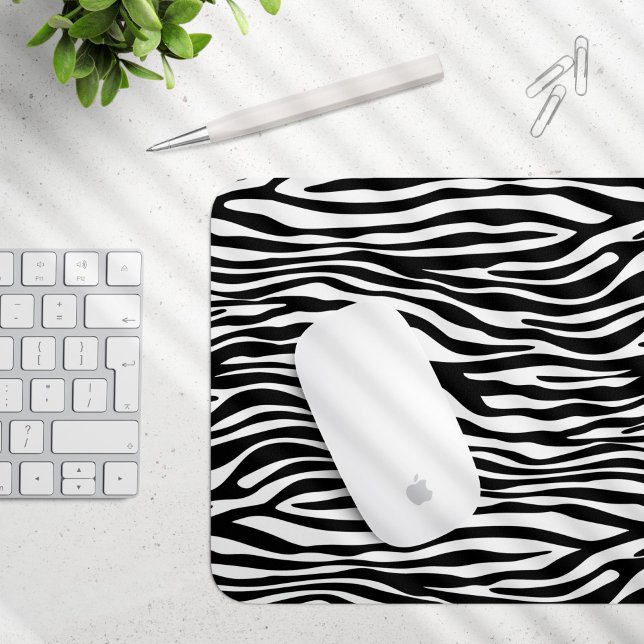 Mousepad Impressão Zebra, Banhas Zebra, Preto E Branco (Criador carregado)