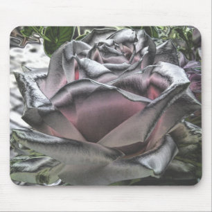 Mousepad impressionante da prata e do rosa do rosa