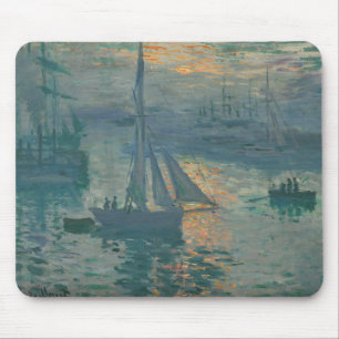 Mousepad Impressionante Marinho Monet Sunrise