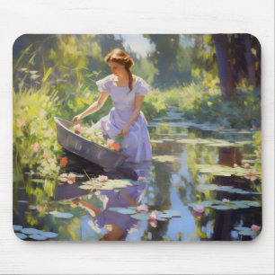 Mousepad Impressionismo do rio Moça
