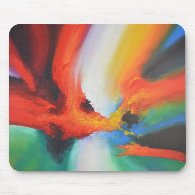 Mousepad Impressionismo moderno por Abstrato acrílico (Frente)