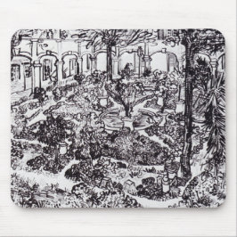 Mousepad Impressionismo Vincent Van Gogh Garten des Hospita