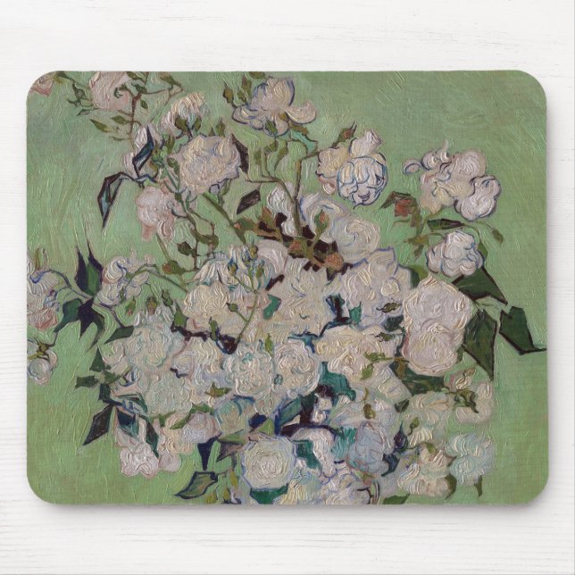 Mousepad Impressionismo Vincent Van Gogh Rosa Famoso Visual (Frente)