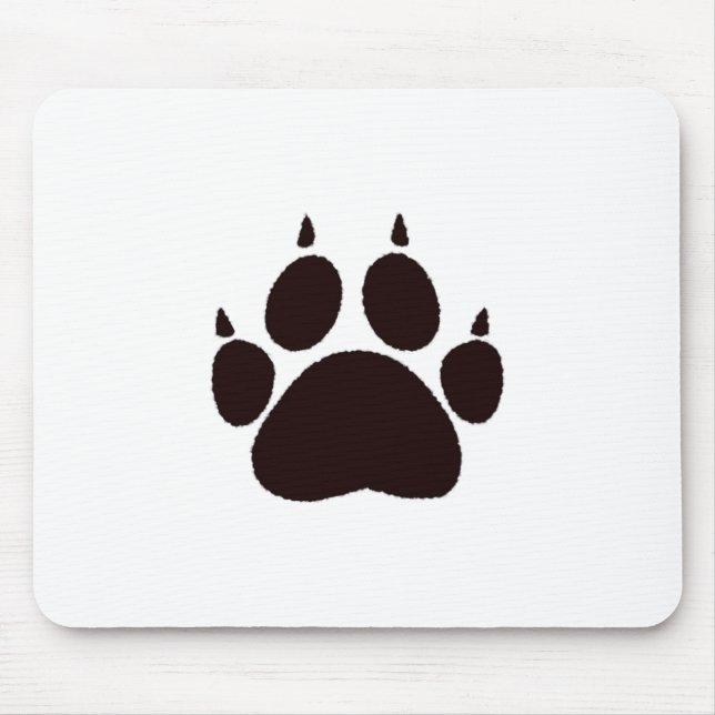 Mousepad Impressões de pata de gato (Frente)