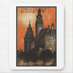 Mousepad Impressões retros do anúncio do poster das viage