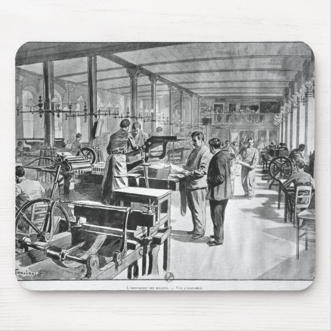 Mousepad Imprimindo as cédulas (Frente)