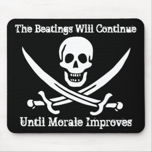 Mousepad Impulsionador de moral do pirata