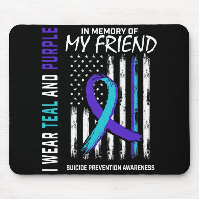 Mousepad In Memory Friend Suicide Awareness Prevention Amer (Frente)