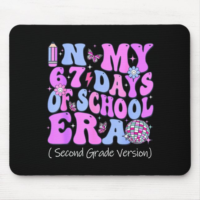 Mousepad In My 67 Days Of School Era Groovy Second Grade Ve (Frente)