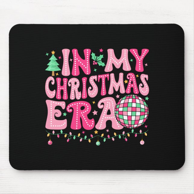 Mousepad In My Christmas Era Merry Christmas Tree Xmas Cute (Frente)