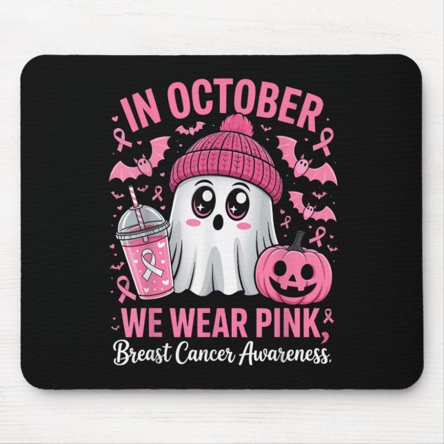 Mousepad In October We Wear Nk Breast Cancer Awareness Hall (Frente)