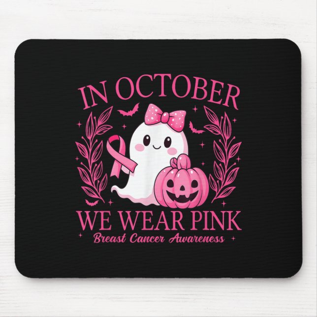 Mousepad In October We Wear Nk Breast Cancer Awareness Hall (Frente)