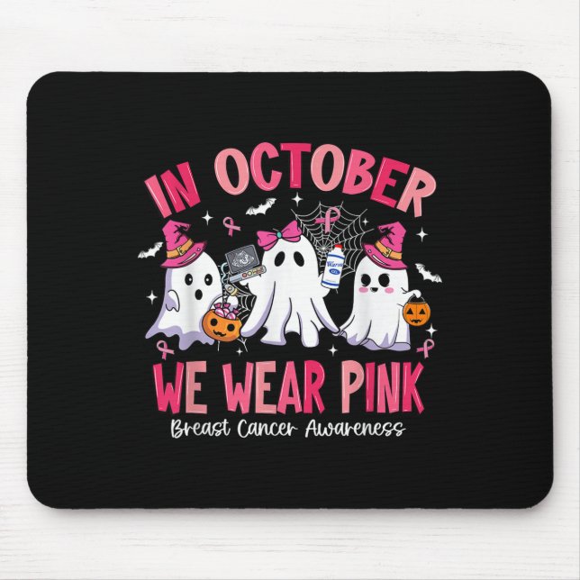 Mousepad In October We Wear Nk Sonography Sonographer Breas (Frente)