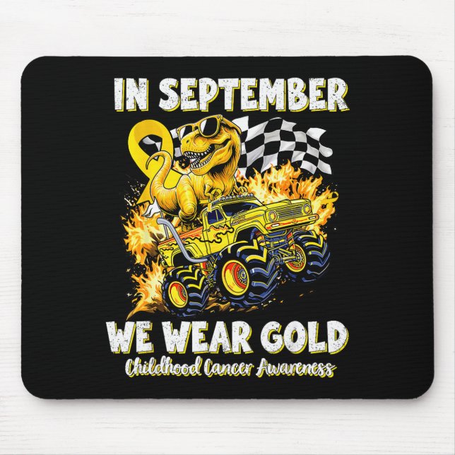 Mousepad In September We Wear Gold Childhood Cancer Awarene (Frente)