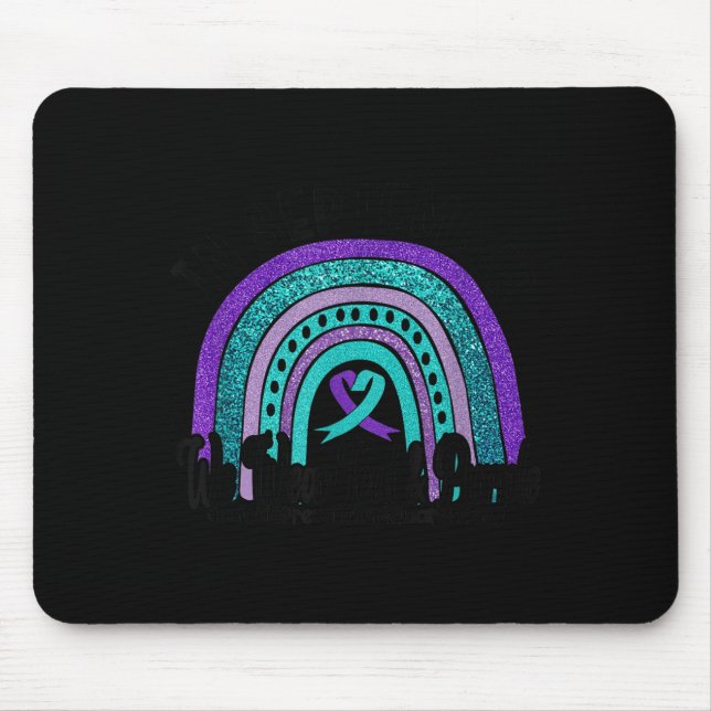 Mousepad In September Wear Teal And Purple Rainbow Suicide  (Frente)