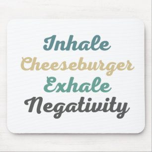 Mousepad Inalar Mouse de Negatividade do Cheeseburger