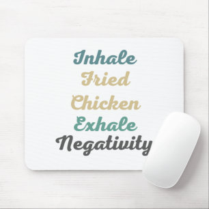 Mousepad Inalar Pão de Mouse de Negatividade de Galinha Fri