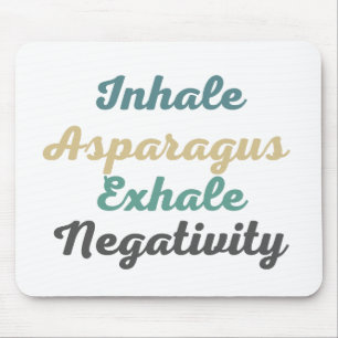 Mousepad Inalar Placa do Mouse de Espargo para Exalar Negat
