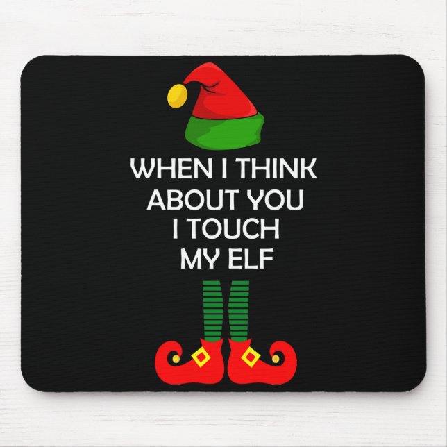 Mousepad Inappropriate Christmas Shirt Funny Xmas  (Frente)