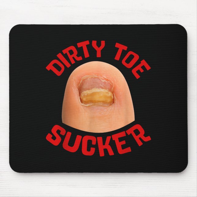 Mousepad Inappropriate Funny Dirty Toe Sucker Embarrin Adul (Frente)