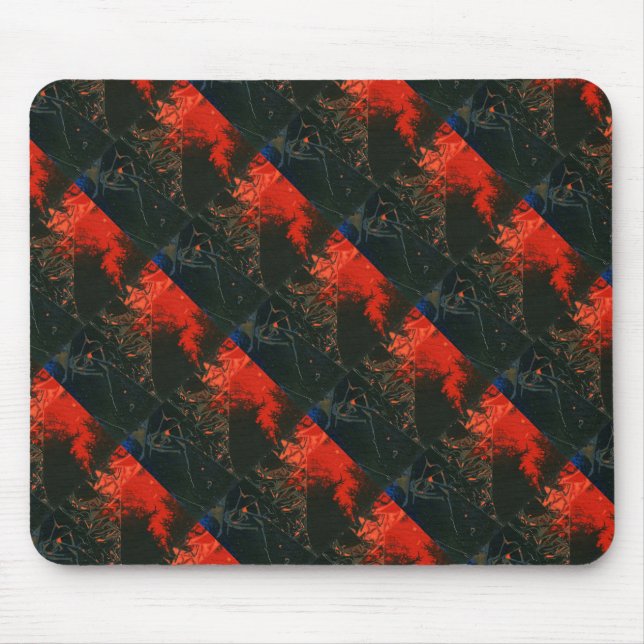 Mousepad "Incêndio no pântano 3" Painel de Design Abstrato (Frente)