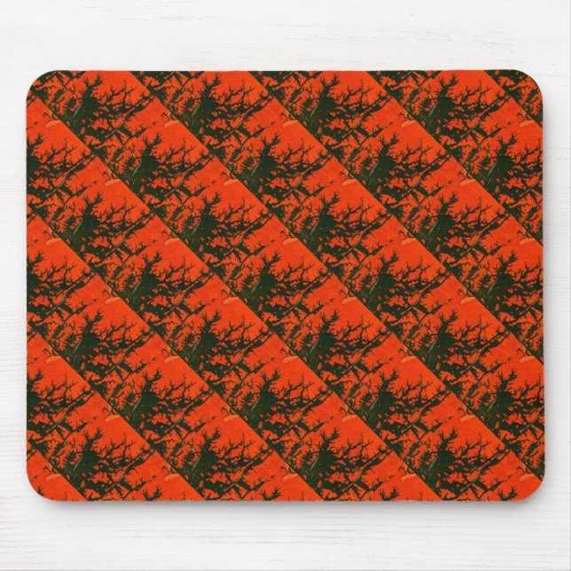 Mousepad "Incêndio no pântano 8" Painel de Design Abstrato (Frente)