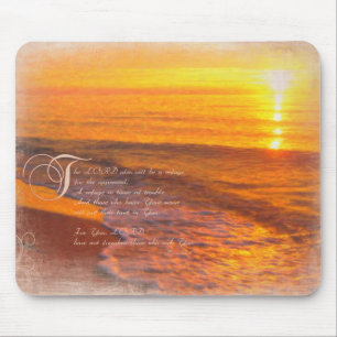 Mousepad Incentivo a confiar no deus, nos salmos & no pôr