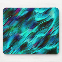 Mousepad Inchaço manchado de azul a ciano e manchas vermelh