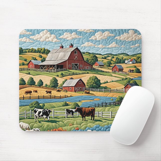 Mousepad Inclinação da Fazenda do país (Com mouse)