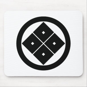 Mousepad Inclinação de quatro olhos quadrados em círculo