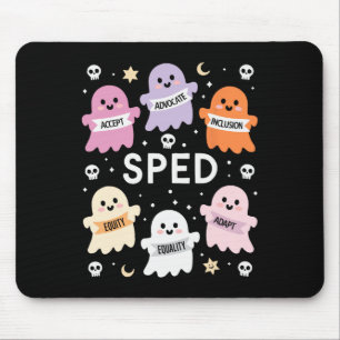 Mousepad Inclusão Halloween Autismo Assustador Inclusividad