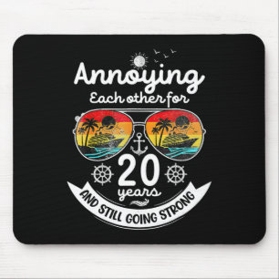 Mousepad Incomodando um ao Outro 20 Anos 20º Aniversário de