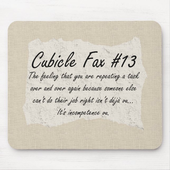 Mousepad Incompetência do colega de trabalho (Frente)