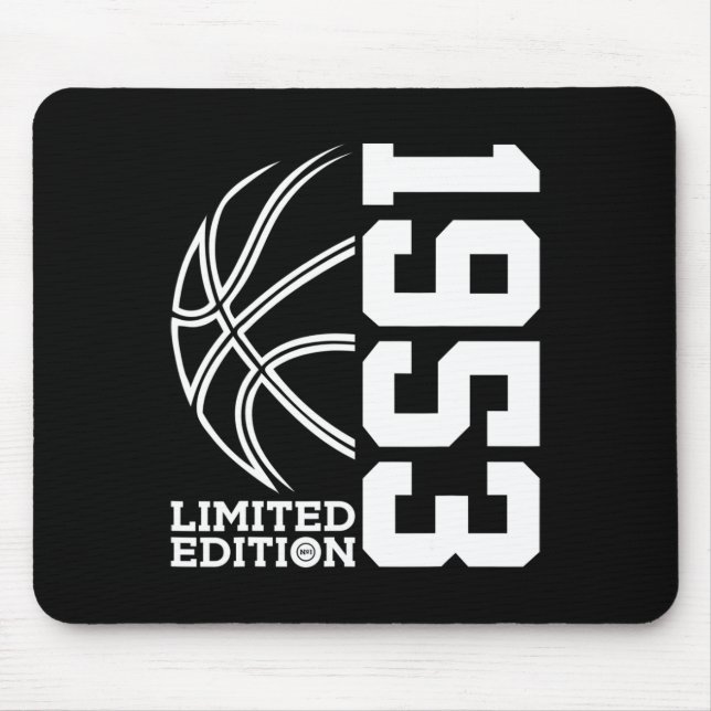 Mousepad Incrível Desde 1953, Birthday Bysketbyll Limited E (Frente)